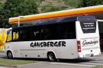 Mercedes O 818 von Gansberger Reisen aus Nieder�sterreich im Juni 2015 in Krems gesehen.