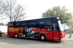 VOLVO 9900 von PULAY aus Nieder�sterreich am 1.4.2014 in Krems gesehen.