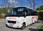 Mercedes Teamstar O 818 von Herrak Reisen aus �sterreich am 18.4.2015 in Krems.