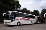 MAN Lions Star mit Radanh�nger aus der CZ am 21.9.2014 in Krems.
