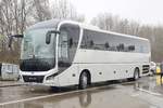MAN Lion`s Coach aus dem Landkreis Erlangen-H�chstadt rastet im November 2019 an der A 3
