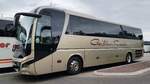 MAN Lion`s Coach von GEIßLER-Reisen steht im August 2021 auf dem Parkplatz der BuGa in Erfurt