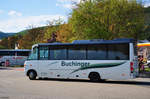 Midi Bus Mercedes O 818 von Buchinger Reisen aus �sterreich in Krems gesehen.