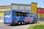 Mercedes Tourismo von F�rst Reisen aus der BRD in Krems gesehen.