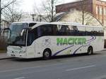 Mercedes Tourismo von Hacker aus Deutschland in Neubrandenburg.
