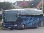 Mercedes Travego von GFB-Reisen aus Deutschland in Bergen.