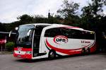 Mercedes Travego von k 6 k Busreisen (�FB Mannschaftsbus) aus Nieder�sterreich im Juni 2015 in Krems.