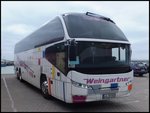 Neoplan Cityliner von Weingartner aus Deutschland im Stadthafen Sassnitz.