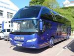 Neoplan Cityliner von Anker aus Deutschland im Stadthafen Sassnitz.