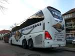 Neoplan Starliner von V�LZ Busreisen aus der BRD am 2.1.2014 in Krems an der Donau.