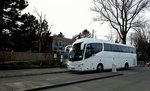 Scania Irizar i6 aus Nieder�sterreich beim Donauturm in Wien gesehen.