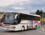 Setra 300er Serie von Pulay Reisen aus Nieder�sterreich am 5.Juli 2014 in Krems.