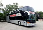 Setra 431 DT von Domberger Reisen aus der BRD am 30.Mai 2014 in Krems.