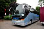 Setra 415 HDH von Strauss Reisen aus der BRD im Juni 2015 in Krems.