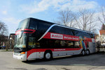 Setra 431 DT von Blaguss Reisen aus Wien in Krems gesehen.
