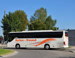 Setra 415 GT- HD vom Verkehrsunternehmen-Reiseb�ro BRUCKNER aus der BRD in Krems gesehen.