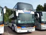Setra 431 DT von Stewa aus Deutschland im Stadthafen Sassnitz.