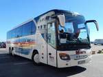 Setra 416 GT-HD von Marx aus Deutschland im Stadthafen Sassnitz.