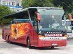 Setra 417 HDH von Tanner aus Deutschland im Stadthafen Sassnitz.