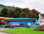 Setra 515 HD von Kastler Reisen aus �sterreich am 20.9.2014 in Krems unterwegs.