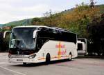 Setra 516 HD von Weihrauch Uhlendorft aus der BRD in Krems gesehen.
