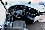 Cockpit im Luxus-Setra 516 HDH vom Reisedienst B�LCK aus der BRD in Krems gesehen.