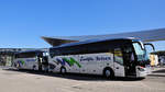 2 Setra 515 HD von Zw�lfer Reisen aus Nieder�sterreich in Krems gesehen.