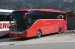 Setra S 515 HD von  dusolt travel & tourism  aus Bergrheinfeld steht auf dem Parkplatz K�nigsee im April 2019