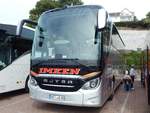 Setra 516 HDH von Imken aus Deutschland im Stadthafen Sassnitz.