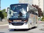Setra 516 HDH von Patteeuw aus Belgien in Sassnitz.