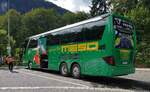 Setra 516 HDH vom Reisebusunternehmen MESO steht im September 2022 am Königssee.