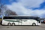 VOLVO 9700 Reisebus von BUCHINGER Reisen aus Ober�sterreich am 10.4.2013 in Krems an der Donau gesehen.