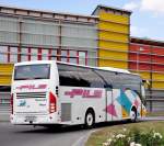 Nachschuss auf den VOLVO 9700 von PILS Reisen/�sterreich im Juli 2013 in Krems unterwegs.