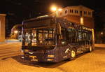 Am Abend des 30.10.2018 stand der MAN Niederflurbus der 3.