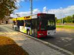 Mercedes-Benz Citaro Facelift (HOM-GR 79) von Gassert Reisen aus Blieskastel, der im Auftrag von Saar-Pfalz-Bus unterwegs ist.