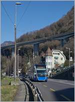 Auf der VMCV Linie 201 verkehren seit neustem  Last-Mile  Buse, da die Verl�ngerung der Strecke nach Rennaz nach einer Volksabstimmung nicht elektrifiziert werden durfte.
So fahren die Buse Vevey Funi - Villenueve elektrisch und dann bis Rennaz mit thermischer Energie. 

Bei Villeneuve, den 7. Feb. 2020