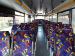 Der Fahrgastraum eines Irisbus Crossway der MVVG in Burg Stargard.
