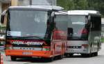 Ein Setra S 319 UL-GT von Nagl-Reisen aus Moosen/Vils bei Taufkirchen/Vils und ein Setra S 315 UL-GT von Deuschl aus Voldering bei Dorfen, eingesetzt auf einem busm��ig sehr interessanten