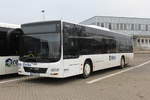 MAN Lion´s City stand am 26.11.2016 in H�he Rostock Hauptbahnhof/S�d abgestellt.