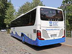 Heckpartie des Setra S 415 ULbusiness in Heringsdorf auf der Insel Usedom am 30.