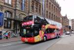 Ayats Stockbus f�r City Sightseeing in Amsterdam im Juli 2014 gesehen.