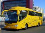 Frankreich, Languedoc-Roussillon, H�rault, Montpellier Sabines (an der Trambahn Linie 2): ein MAN Irizar pb auf der Fahrt von Nizza nach Lissabon.