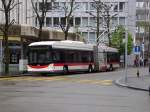 ST.GALLERBUS-Hess Swisstrolley unterwegs in St.Gallen am 28.4.14.