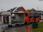 Setra 415 NF mit Hänger der PVM Waren in Neubrandenburg.
