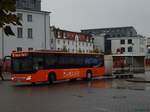 Setra 415 NF mit Hänger der PVM Waren in Neubrandenburg.