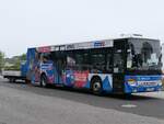 Setra 415 LE Business mit Anhänger der VVR in Sassnitz.